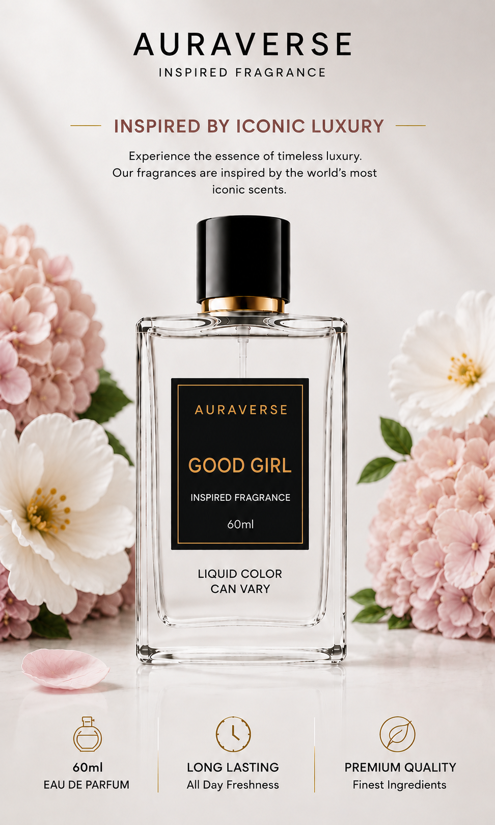 Auraverse Inspired Fragrance – Good Girl (60ml)